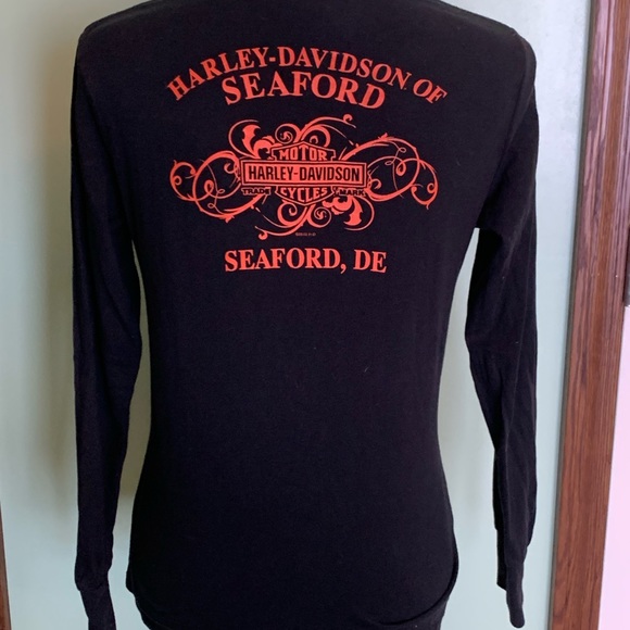 Harley Davidson long sleeve black size M - Picture 2 of 2